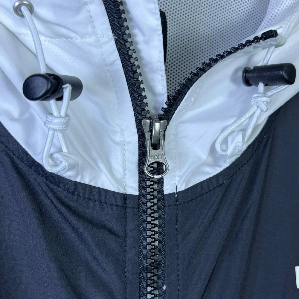 The North Face Windbreaker Jacket Men's XL White Black Colorblock Gorpcore